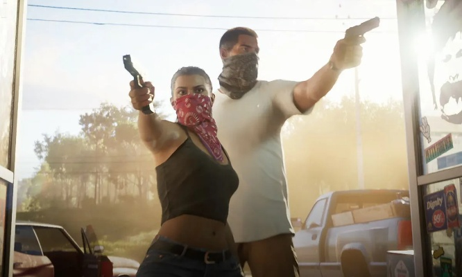 甲亢哥看《GTA6》预告发现自己姓氏:与老爸开心分享